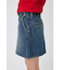 BELTED DENIM ミニスカート