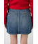BELTED DENIM ミニスカート