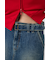 BELTED DENIM ミニスカート
