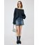 BELTED DENIM ミニスカート