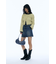BELTED DENIM ミニスカート