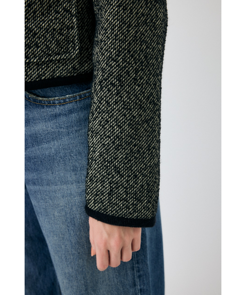 【美品】MOUSSY ツウィードジャケット　CLASSIC TWEED セール】CLASSIC TWEED ジャケット（ノーカラージャケット）｜MOUSSY