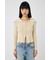 BIG COLLAR ZIP UP ニットトップス