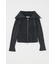 BIG COLLAR ZIP UP ニットトップス