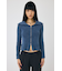 BIG COLLAR ZIP UP ニットトップス