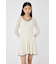 EYELET LACE KNIT ミニドレス