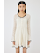 EYELET LACE KNIT ミニドレス