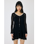 EYELET LACE KNIT ミニドレス