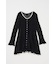EYELET LACE KNIT ミニドレス