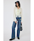 LACE UP RUFFLE ブラウス
