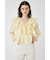 EYELET RUFFLE ブラウス