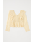 EYELET RUFFLE ブラウス