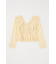 EYELET RUFFLE ブラウス