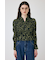 SHIRRING FLORAL フィットシャツ