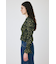 SHIRRING FLORAL フィットシャツ