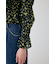 SHIRRING FLORAL フィットシャツ