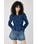 SHIRRING FLORAL フィットシャツ