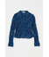 SHIRRING FLORAL フィットシャツ