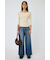 CROSS OFF SHOULDER ニットトップス