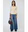 CROSS OFF SHOULDER ニットトップス