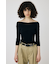 CROSS OFF SHOULDER ニットトップス