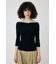 CROSS OFF SHOULDER ニットトップス