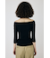CROSS OFF SHOULDER ニットトップス