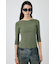 CROSS OFF SHOULDER ニットトップス