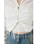 FRONT TIE SHIRRING シャツ