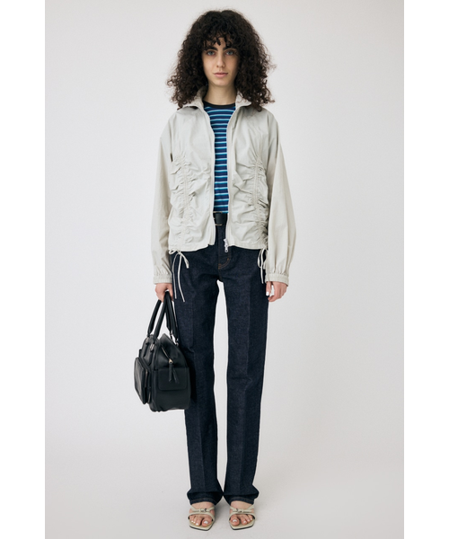 RIBBON GATHER NYLON ジャケット｜マウジーの通販｜&mall（アンド