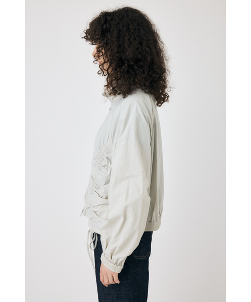 RIBBON GATHER NYLON ジャケット｜マウジーの通販｜&mall（アンド