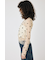FLORAL TULLE GATHER ロングスリーブTシャツ