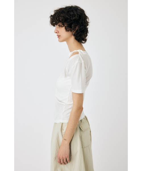 ONE SHOULDER タイネック TEE｜マウジーの通販｜&mall（アンド
