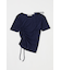 ONE SHOULDER タイネック TEE