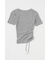 ONE SHOULDER タイネック TEE