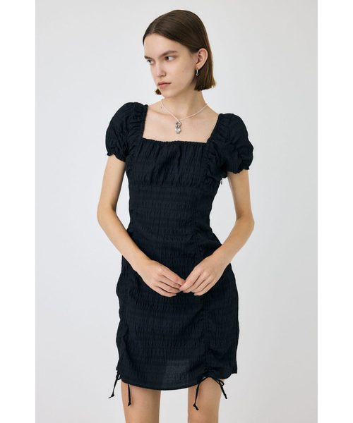 moussy GATHER RIBBON ミニドレス ホワイト サイズ2 moussy GATHER RIBBON ミニドレス ホワイト サイズ2 GATHER