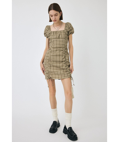 moussy GATHER RIBBON ミニドレス MOUSSY | GATHER RIBBON ミニドレス (ワンピース(ミニ