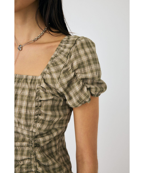 moussy　GATHER RIBBON MINI ドレス セール】GATHER RIBBON MINI ドレス（ワンピース）｜MOUSSY