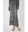 DENIM PRINT TRANSPARENT スカート