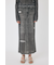 DENIM PRINT TRANSPARENT スカート