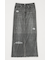 DENIM PRINT TRANSPARENT スカート
