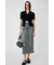 DENIM PRINT TRANSPARENT スカート