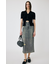 DENIM PRINT TRANSPARENT スカート
