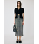 DENIM PRINT TRANSPARENT スカート