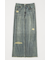DENIM PRINT TRANSPARENT スカート