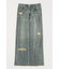 DENIM PRINT TRANSPARENT スカート