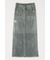 DENIM PRINT TRANSPARENT スカート