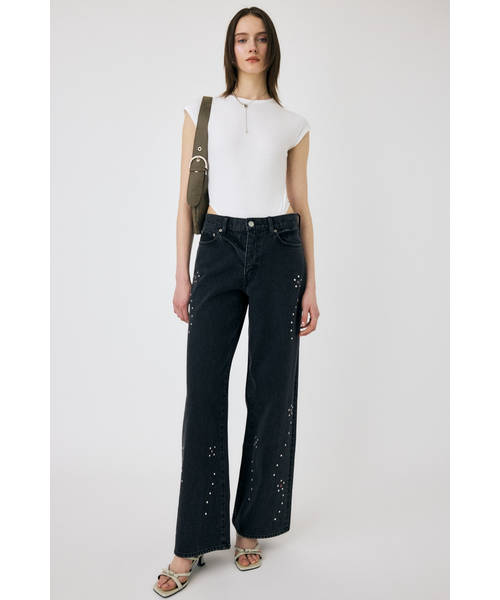 FLORAL STUDDED バギー｜マウジーの通販｜&mall（アンドモール）三井