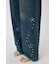 FLORAL STUDDED バギー