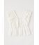 EYELET CAPSLEEVE ブラウス